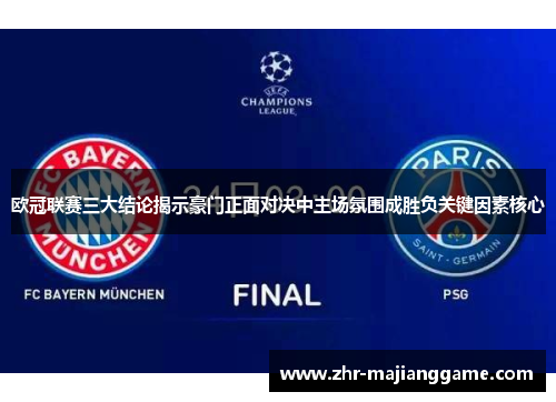 欧冠联赛三大结论揭示豪门正面对决中主场氛围成胜负关键因素核心